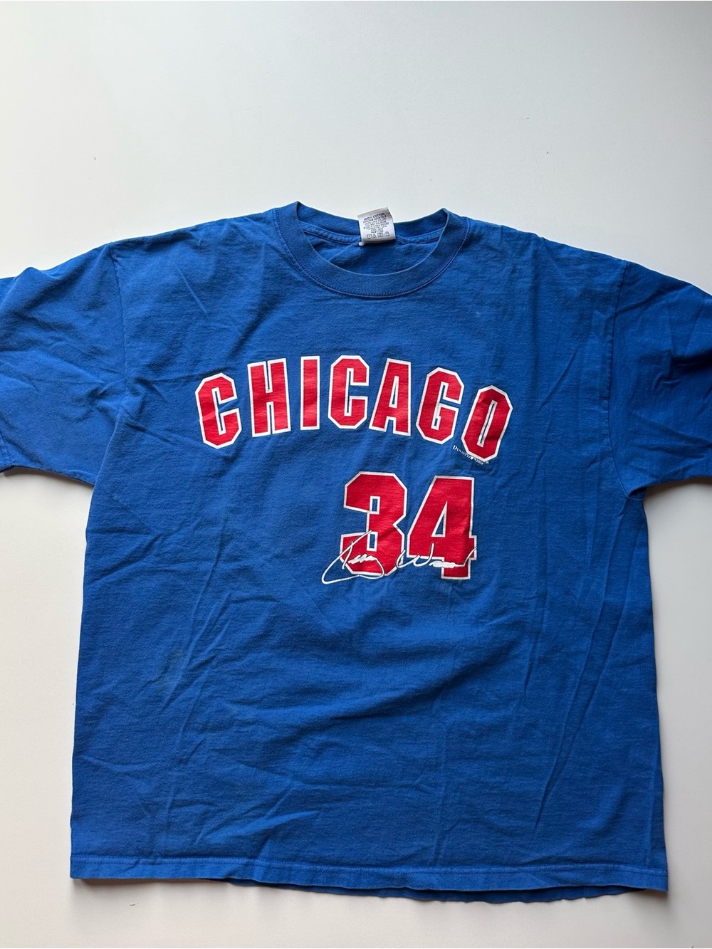 Dynasty Men’s XL Chicago 34 Wood Vintage T-Shirt